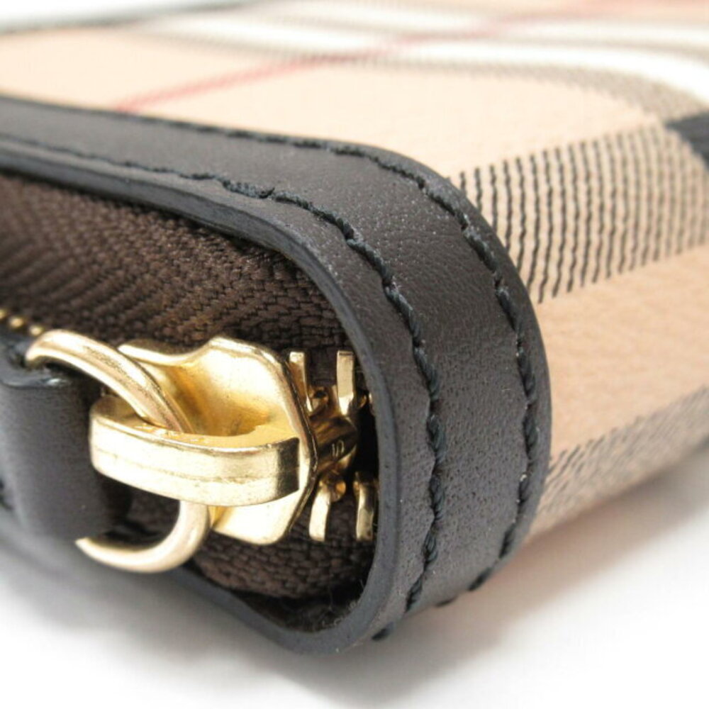 Burberry long brown wallet round beige leather - Picture 12 of 16